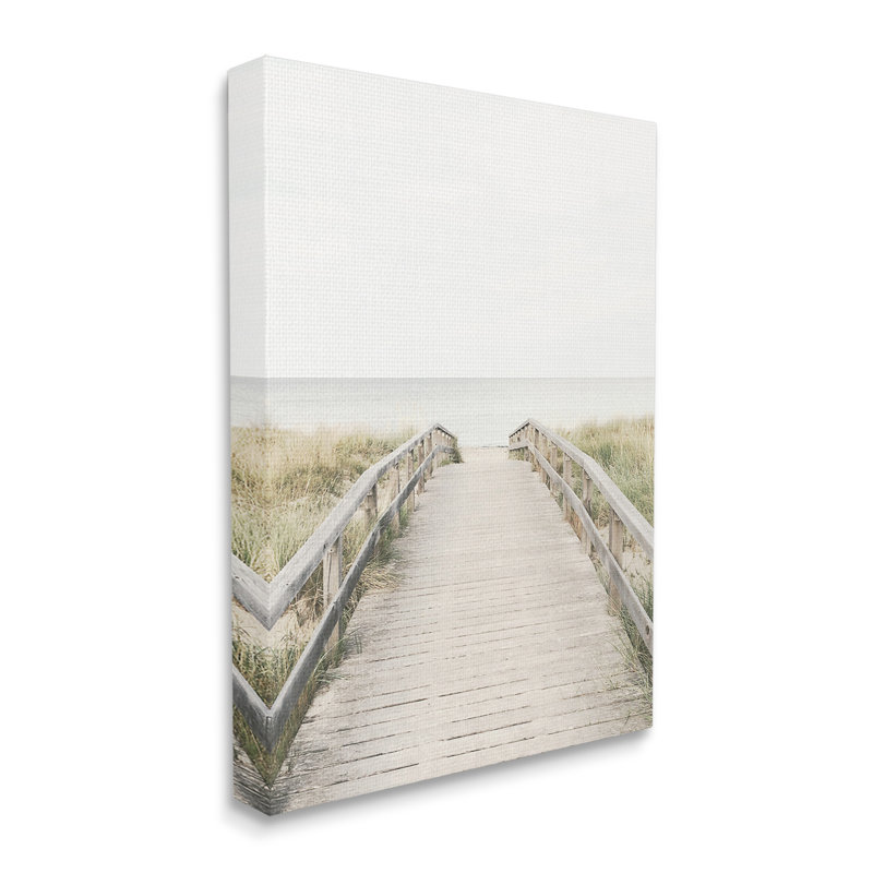 " Boardwalk Beach View " by Sisi And Seb, 20" H x 16" W x 1.5" D
