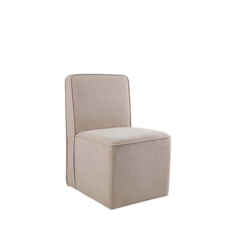 Chaise de salle à manger avec roulettes