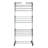 4 Tier Stainless Steel Laundry Drying Rack with Two Side Wings, Grey