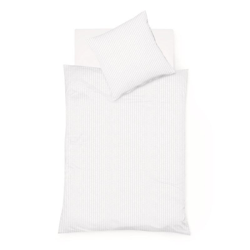Cotton Striped Duvet Cover Set with Pillow Shams, 135 x 200 cm + 80 x 80 cm