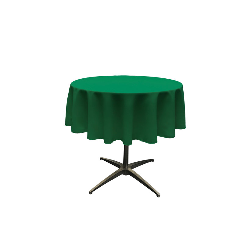 Nappe unie de couleur unie - Basics by Wayfair ™, Vert émeraude, Ronde de 51 po