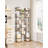 Vertical Shoe Rack, Shoe Shelves, Wood Shoe Organizer for Entryway, Shoe Tower for Small Spaces, Free Standing, Adjustable, with 2 Hooks-1395223280-1357431760