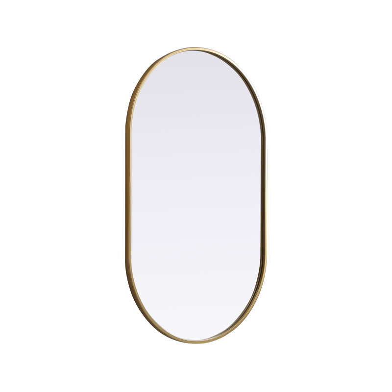 Miroir mural Sabine, Laiton, 40 po x 24 po