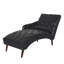 Chaise Lounge Arm Chair Indoor With Pillow And Solid Wood Legs-1841301964