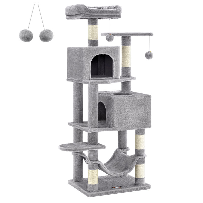 155cm H Cat Tree, Light Grey