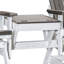 Balançoire double à hauteur de balcon avec table centrale sur une base-1238097034