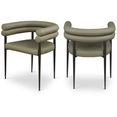 Chaise en cuir Lavina Cilton