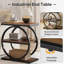 Table de bout industrielle étroite avec 3 tablettes
