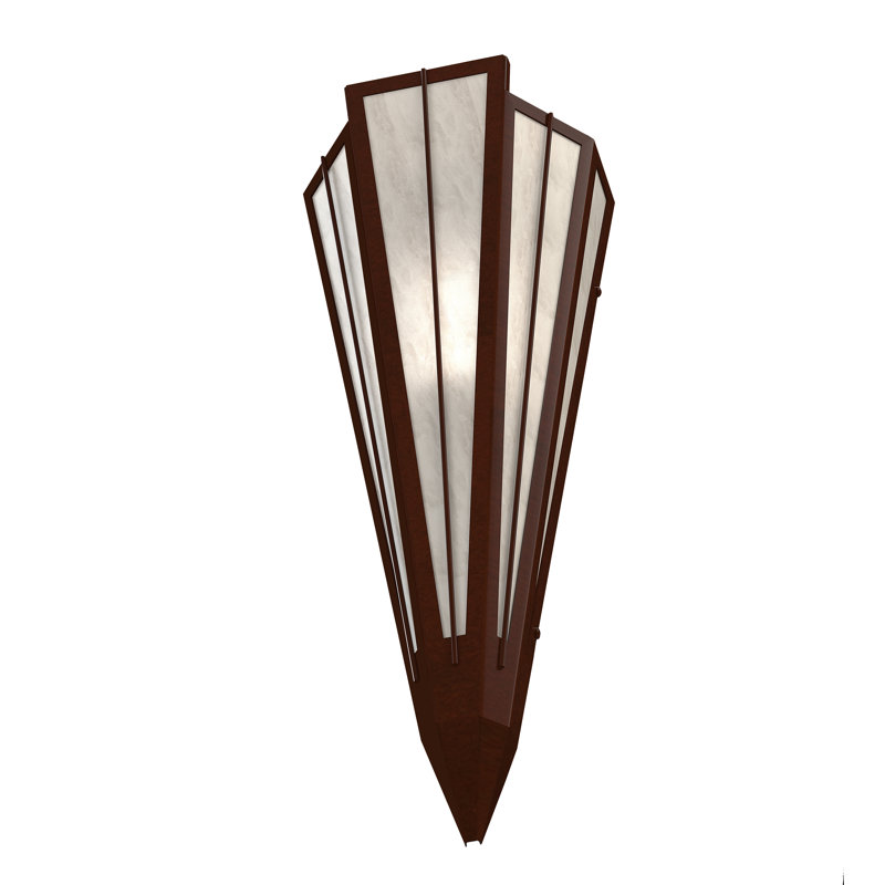 Brum 1 - Light Flush Mounted Sconce, Mahogany Bronze