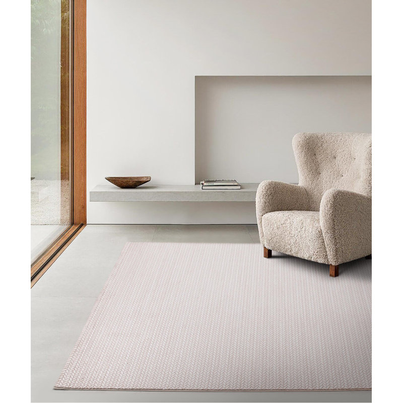 Stefaun Tencel Striped Indoor Rug, Rectangle 3'4" x 6'7"