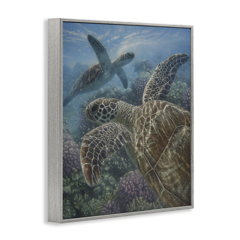 «Turtle Bay over Reef», estampe numérique, conception de Collin Bogle, Estampe numérique Farmhouse, H 14 po x l 11 po