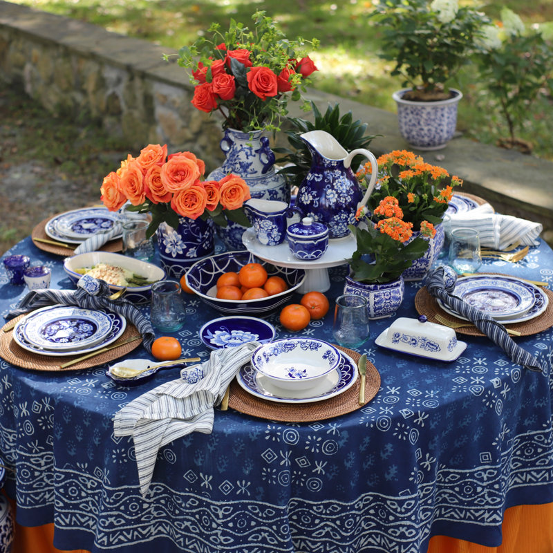 Bol de service 12 "Blue Garden