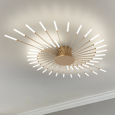 Acrylic LED Semi Flush Mount