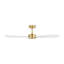 Visual Comfort Fan Paddle Smart 52 Indoor Ceiling Fan with Threaded Downrod, Matte White ABS blades and Handheld Remote-226596892-226596866