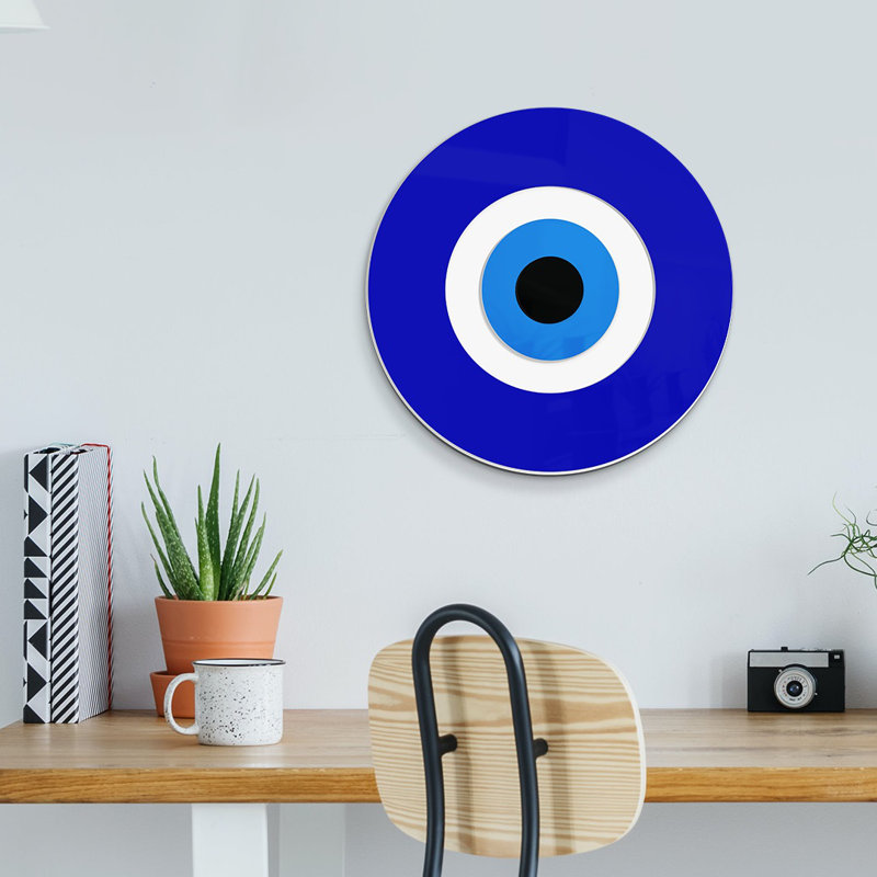 Suspension murale Minimalist Evil Eye, H 16 po x l 16 po