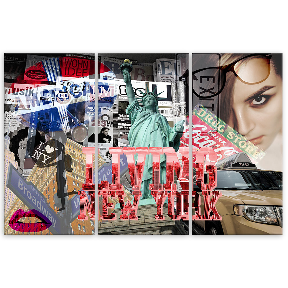 Leinwandbild New York City Collage Pop-Art