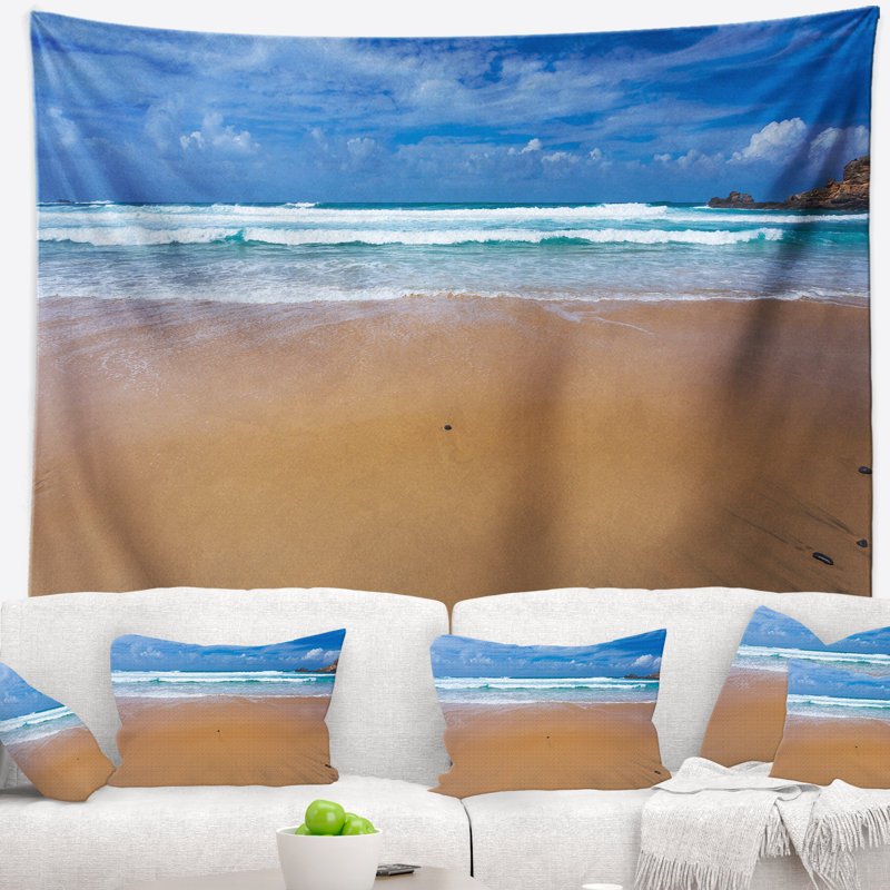 Tapisserie pacifique de plage pacifique mer atlantique mer, H 32 po x l 39 po