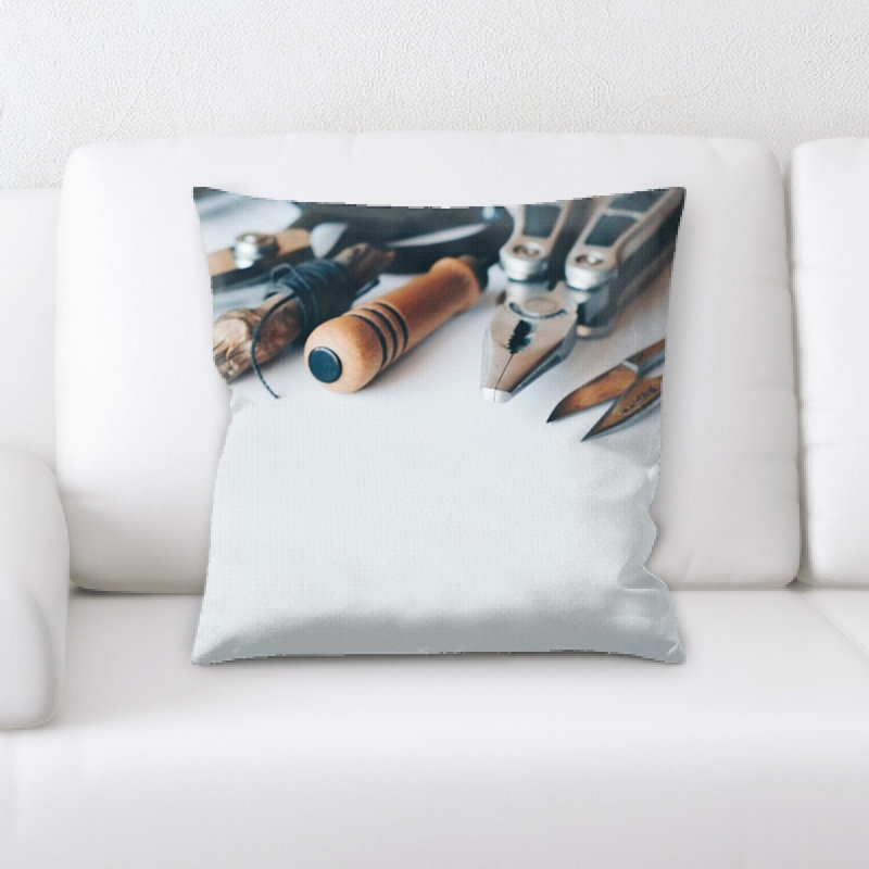 Microsuede Reversible Throw Pillow