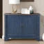 Table de 40 po avec tablette amovible pour le salon - console rétro bleue, espace de rangement réglable, table basse. Plateau bleu marine et brun. Structure en bois de pin massif. Plateau de table spacieux-503190481
