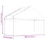 Dakota Fields Gazebo With Roof White 6.69X5.88X3.75 M Polyethylene