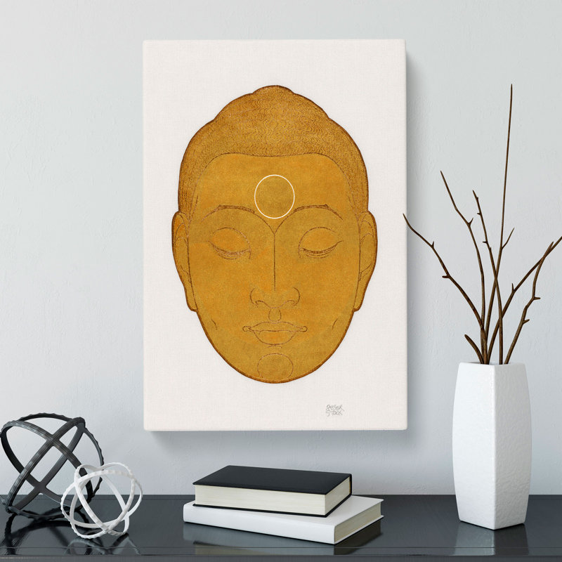 Head Of Buddha Vol.1 by Reijer Stolk - Wrapped Canvas, 50cm H x 35cm W x 3cm D