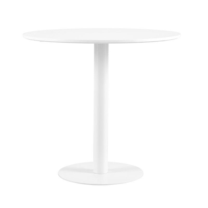 Table de salle à manger ronde, Blanc / blanc