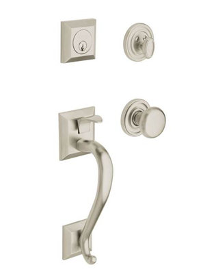 Madison Single Cylinder Handleset with Classic Interior Lever
