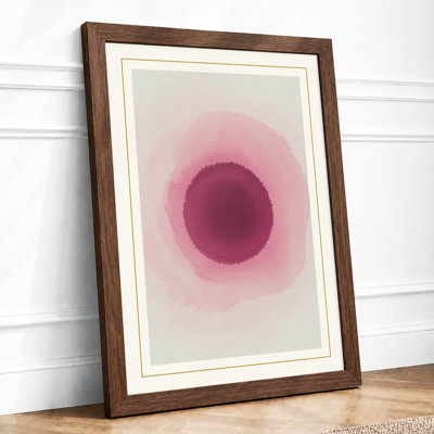 Concentric Bloom Minimalist - Framed Print