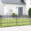 Vidaxl Garden Fence Powder-Coated Steel-116797819-116797820