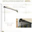 Auvent de jardin rétractable 12 pi x 10 pi, abri de soleil pour le patio avec manivelle, tissu protégé de 280 g / m², structure en aluminium stable, beige pour terrasse et balcon rétractable de 10 pi, manivelle avec parasol robuste-132901078