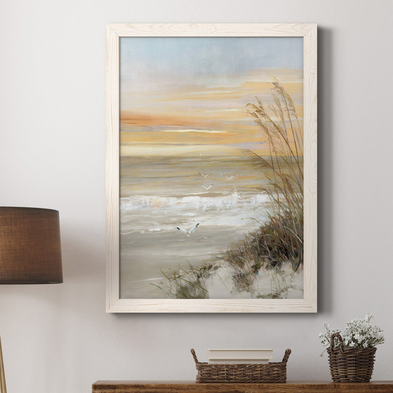 Summer Solstice - Peinture sur toile encadrée, Blanc, H 37,5 po x l 27,5 po x P 1 po