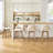 Wylee 26.8" Mid-Century Modern Swivel Upholstered Counter Stool with Curved Back and Solid Rubberwood Frame for Kitchen Island-1615243651