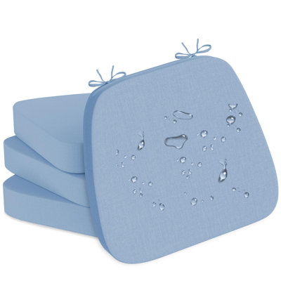 Coussins de 17 po x 16 po x 2,5 po pour chaise de salle à manger (ensemble de 4)
