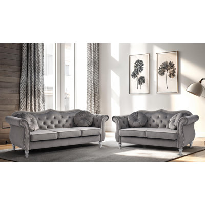 Geneva 2pc Living Room Set by House of Hampton