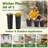 Wicker planter Round Black