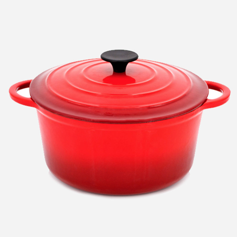 Cocotte en fonte antiadhésive ronde, 5 pintes