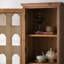 Vitrines en bois massif noisette + verre
