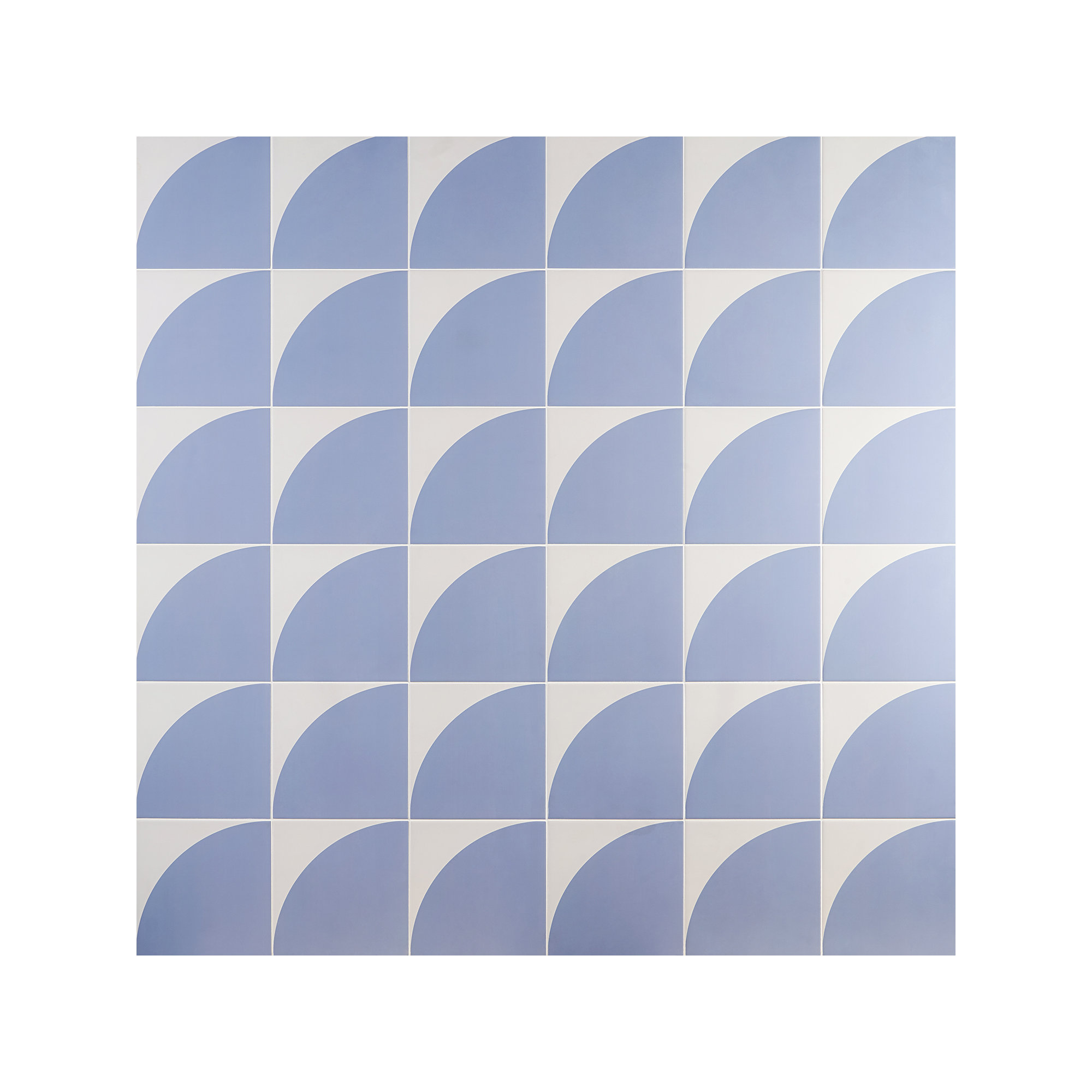 Stacy Garcia Victoria 8" x 8" Porcelain Encaustic Patterned Look Wall & Floor Tile, Blue