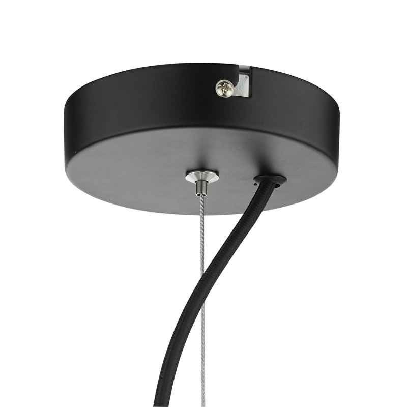 Kirsten 1 - Light Sphere Pendant, Black