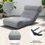 Chaise longue inclinable d'extérieur avec dossier réglable-796024172