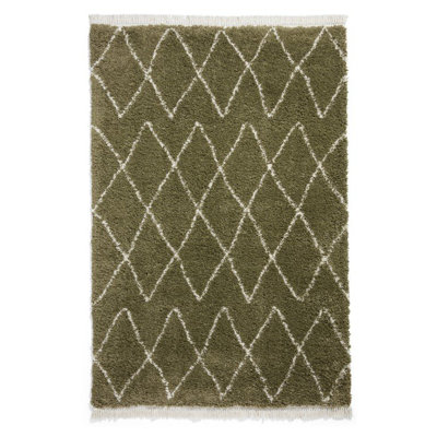 Pechler area rug Machine Woven Green