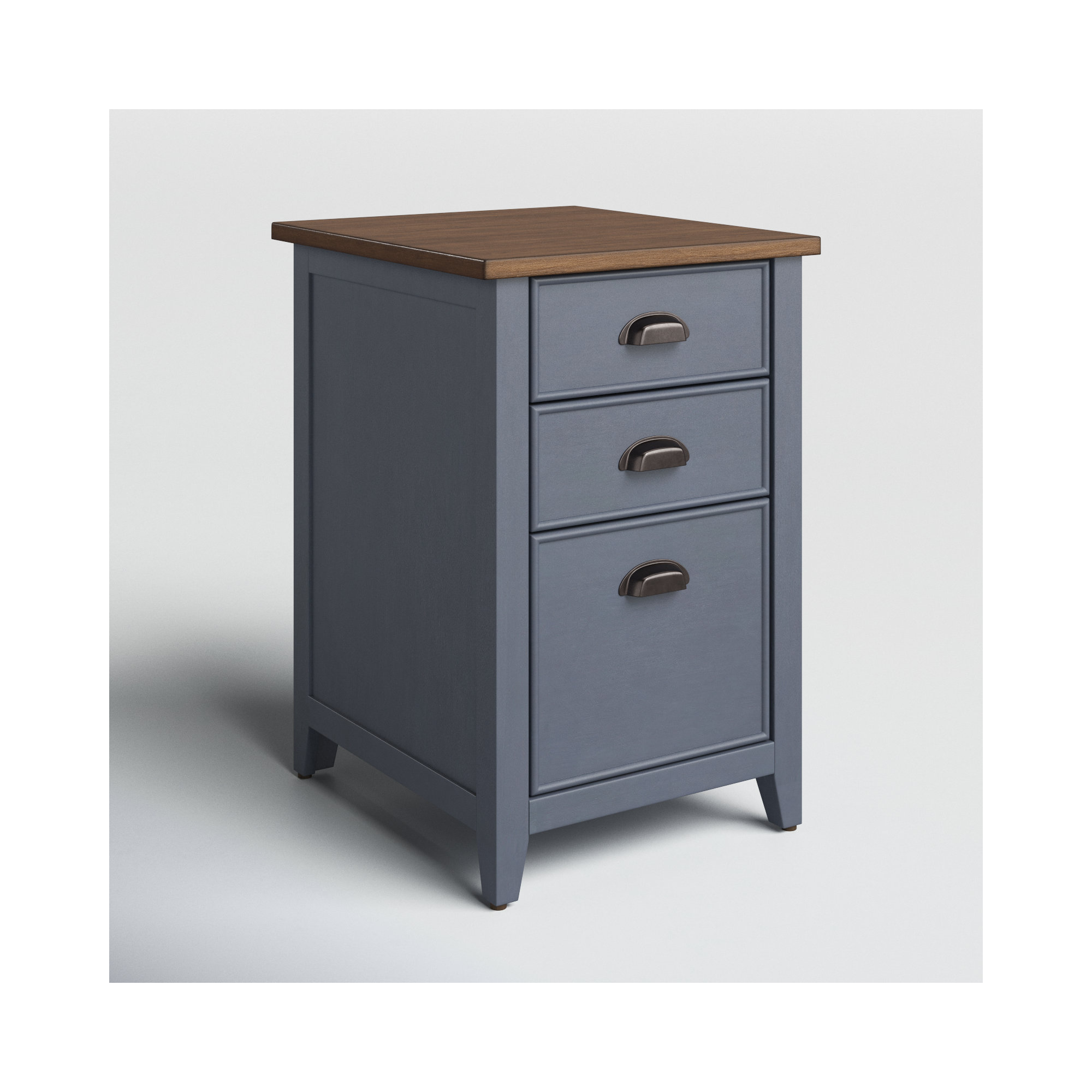 Vivienne 3 - Drawer Vertical File Cabinet, Blue