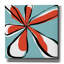 «Oh So Pretty Aqua» par Jan Weiss, art mural sur toile, 12 po x 12 po-1043710840