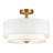 Nichoel Linen Semi Flush Mount-440036253
