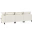 Canapé modulaire 3 places en chenille, canapé rembourré avec siège large, coussins pour le salon, la chambre à coucher, les coussins décoratifs 94 * 35 ",-113014236