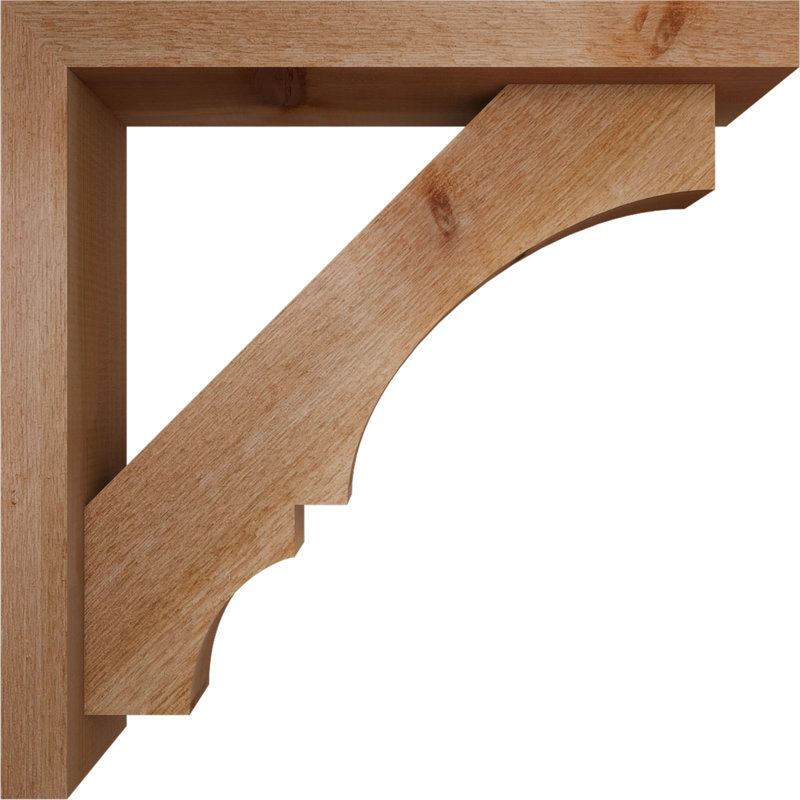 Support de bloc Balboa avec entretoise décalée, 24 x 24, Cèdre rouge occidental de l 4 po (scié brut)