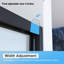 Porte de douche coulissante double en aluminium