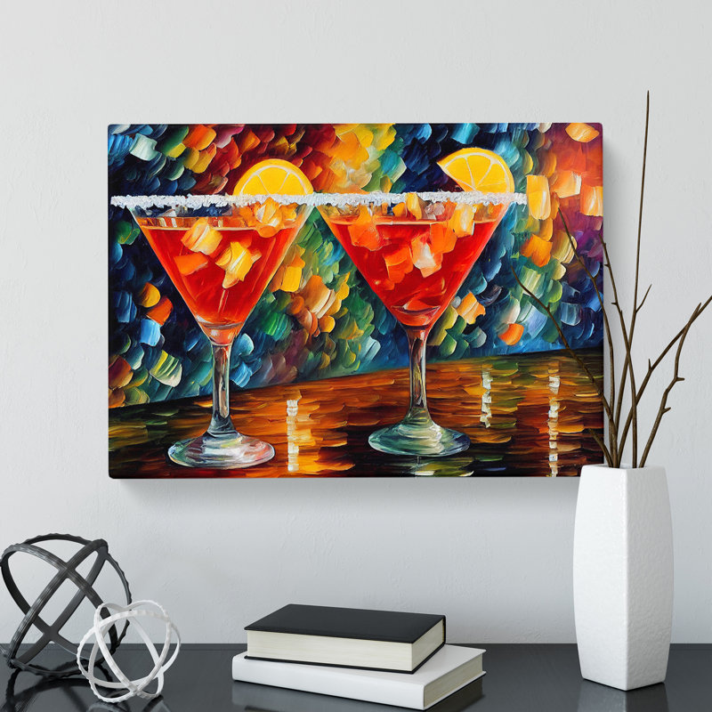 Cocktail Painting Vol.2 Abstract - Wrapped Canvas, 50cm H x 76cm W x 3cm D
