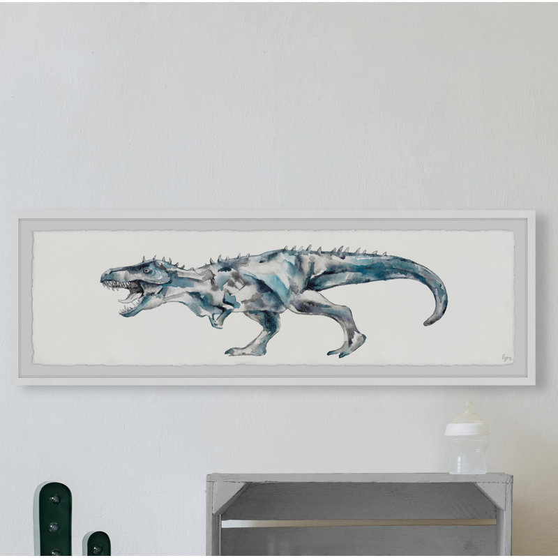 «Fierce Dinosaur», reproduction encadrée, H 15 po x l 45 po x P 1,5 po