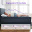  Matelas hybride moyen 12 po avec mousse viscoélastique gélifiée et ressorts ensachés, isolement de mouvement et support de bord, matelas certifié dans une boîte Certipur-US